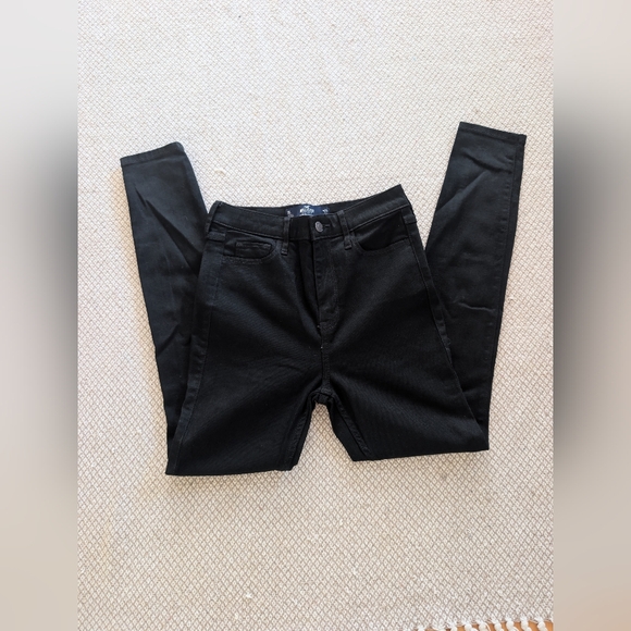 Hollister Women's Black Skinny Jeans Baddie - Picture 6 of 7